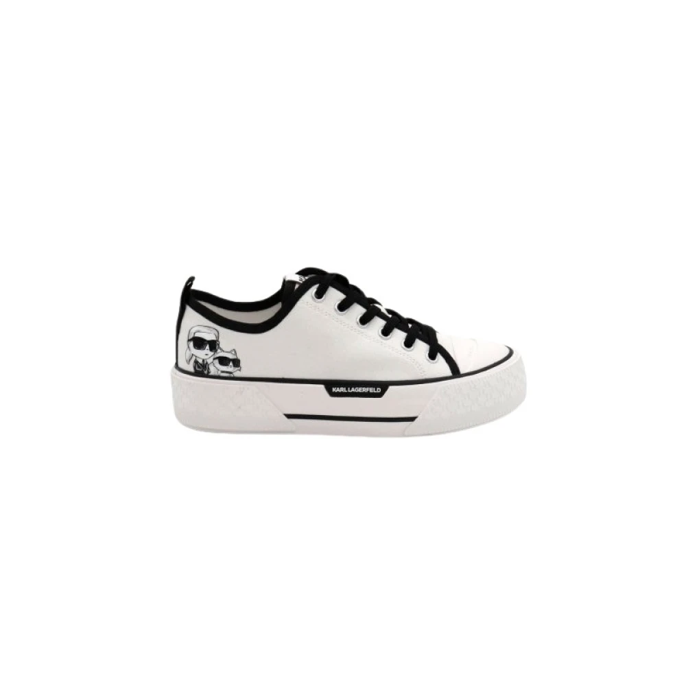 Karl Lagerfeld Kampus Max III Twin NFT Lo Lace Dames Schoenen Wit