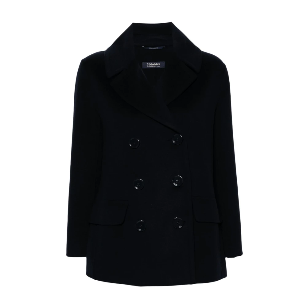 Max Mara Blauwe Wollen Jas Damesmode Blue Dames