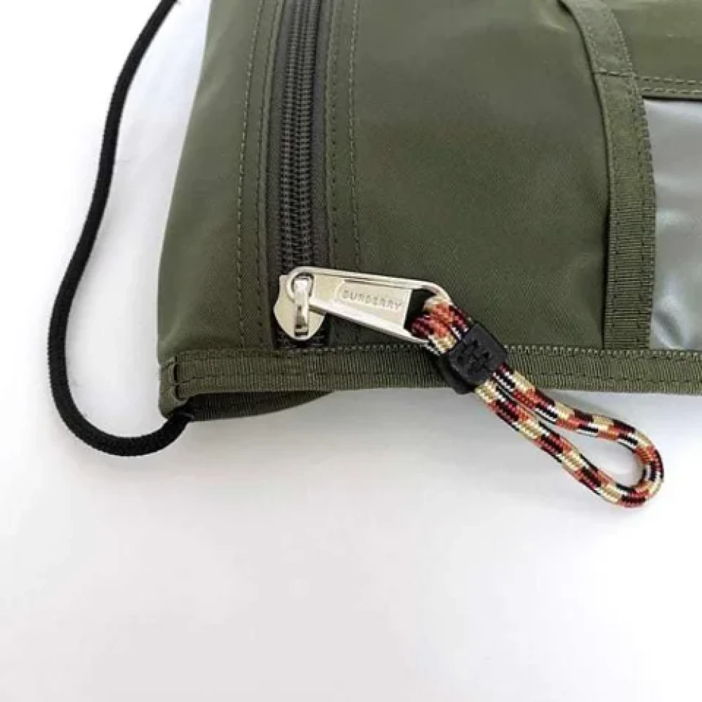 Burberry Vintage Pre-owned Fabric crossbody-bags Green Dames