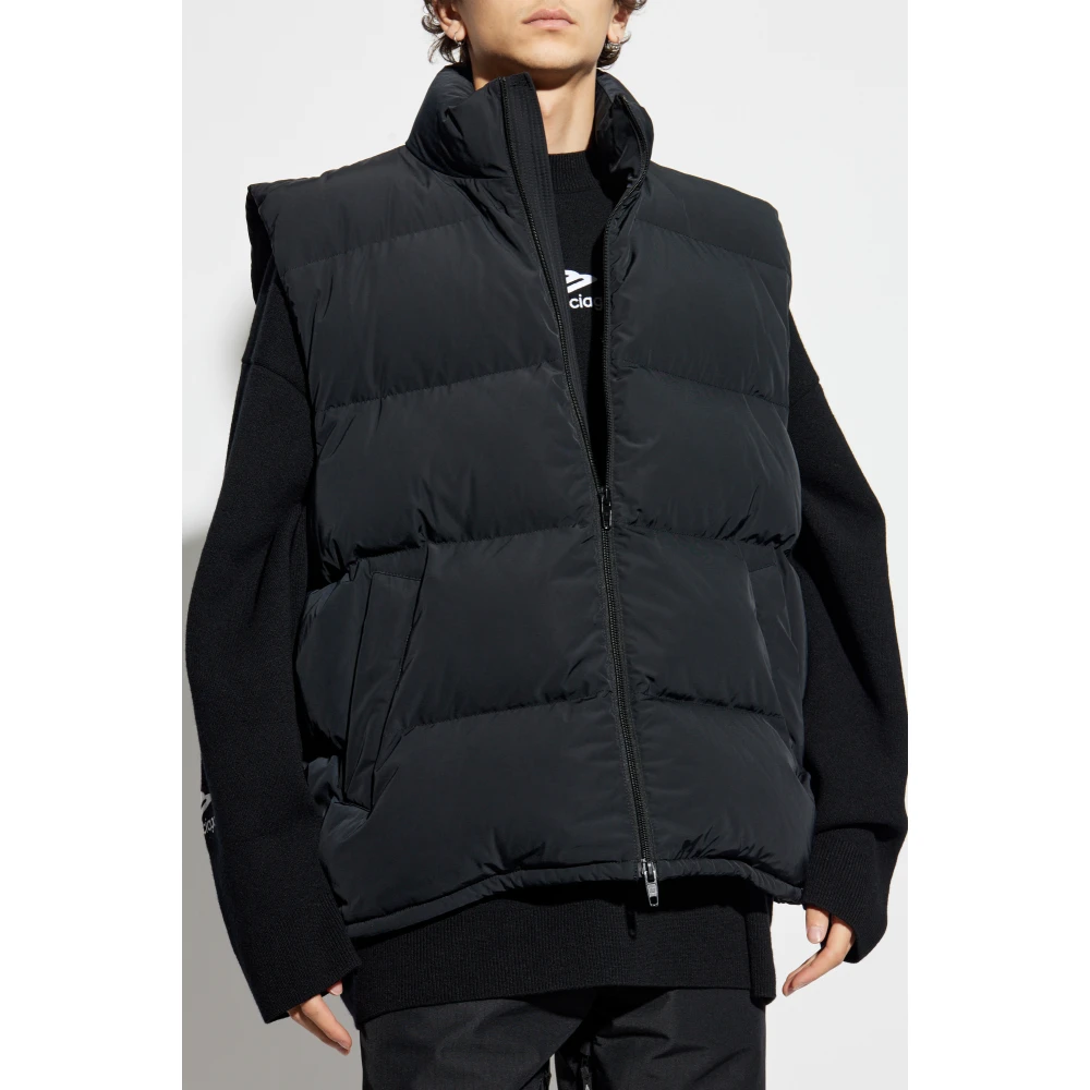 Balenciaga Gewatteerd vest uit de Skiwear-collectie Black Heren
