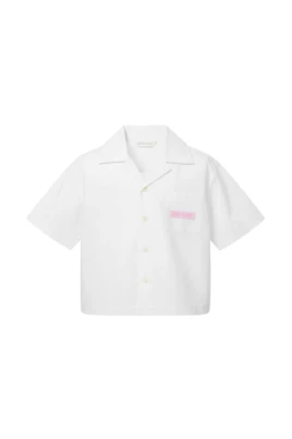 Camicia Crop con Logo