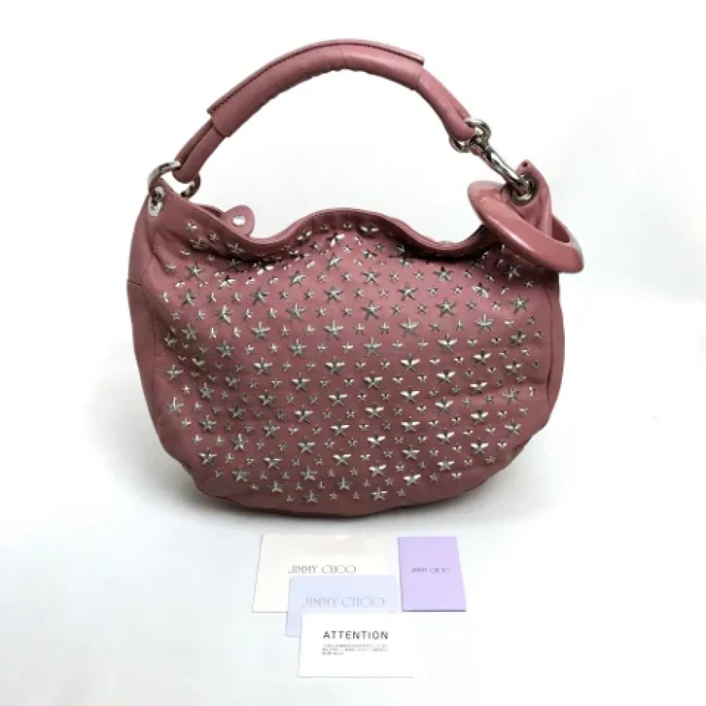 Jimmy Choo Pre-owned Leather handbags Pink Dames