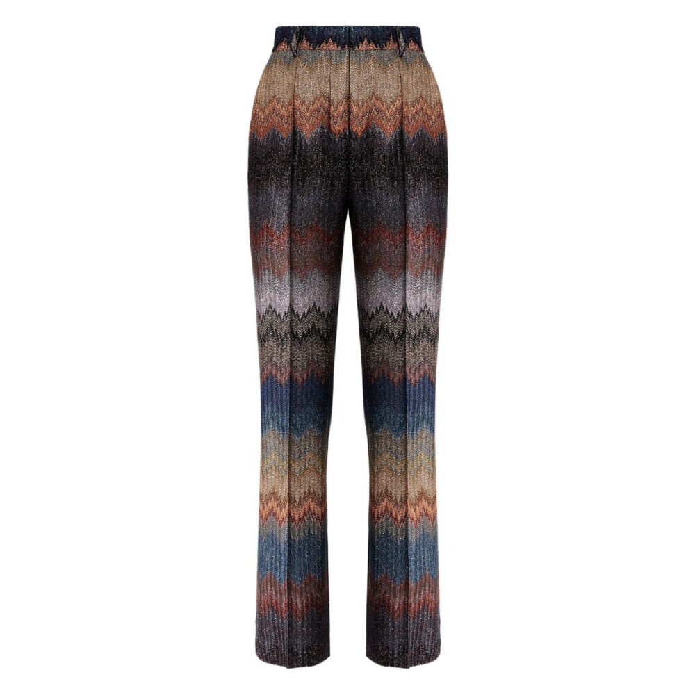 パンツ missoni multi color design velour pants Missoni Multi Classic Zigzag Wide-Leg Trousers | Harrods UK