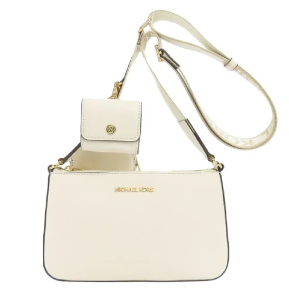 Michael Kors Pre-owned Leather shoulder-bags Beige Dames