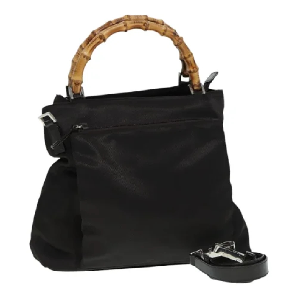 Gucci Vintage Pre-owned Nylon gucci-bags Brown Dames