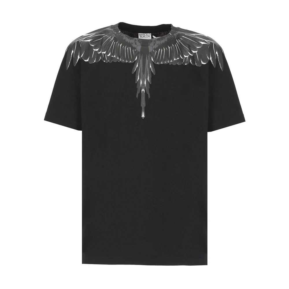 Marcelo Burlon Zwart Icon Wings T-shirt Black Heren