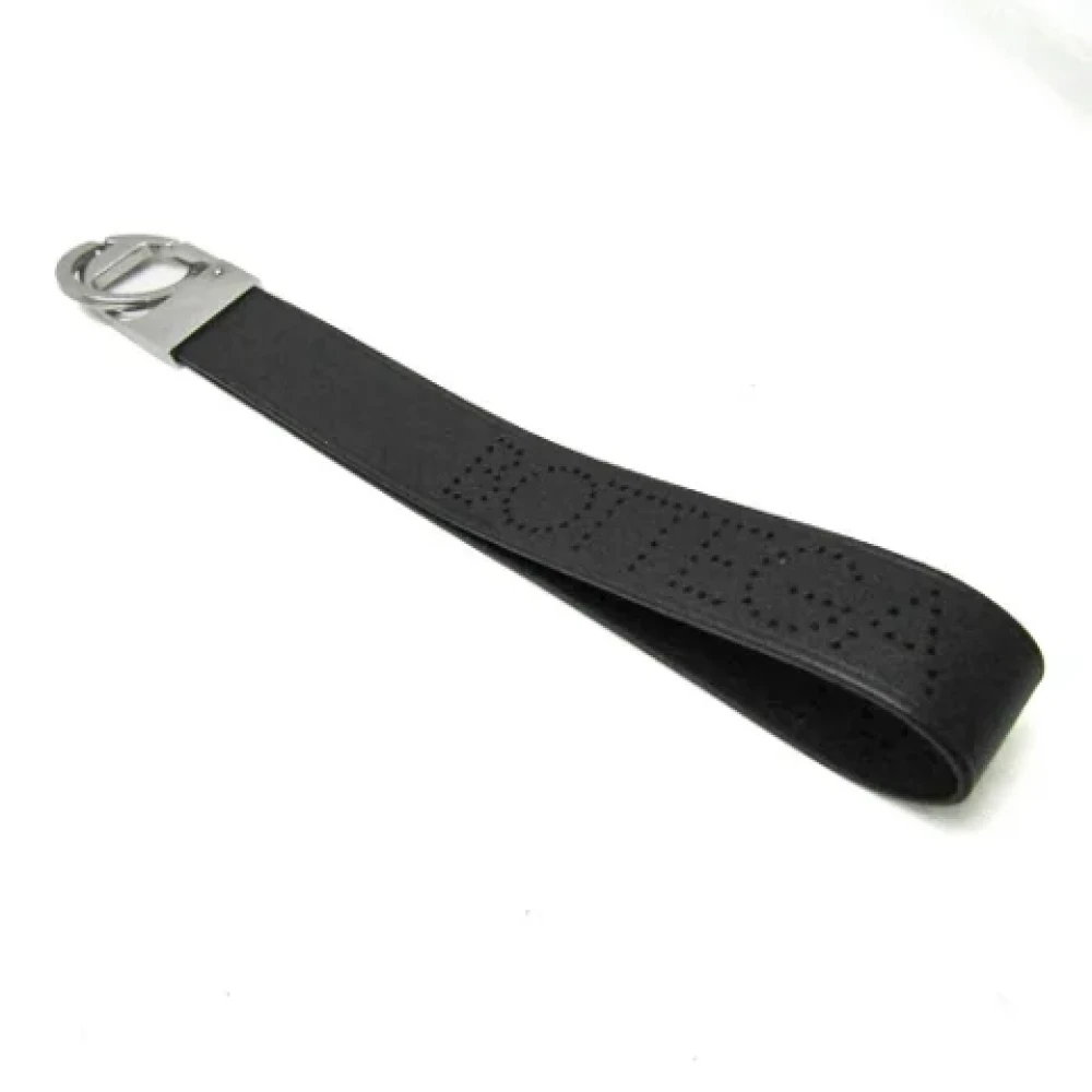 Bottega Veneta Vintage Pre-owned Leather key-holders Black Dames
