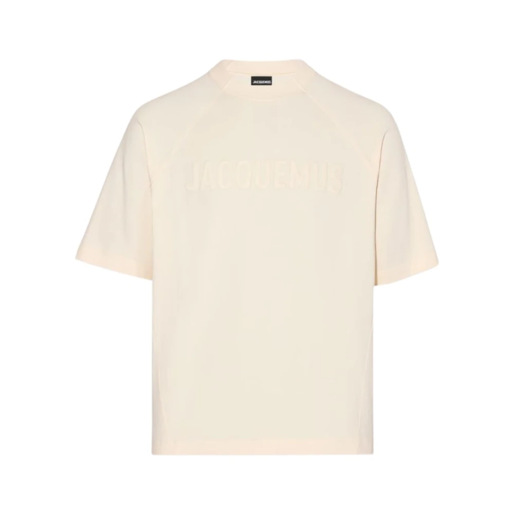 Jacquemus Surrealisme Stijl T-Shirt Beige Dames
