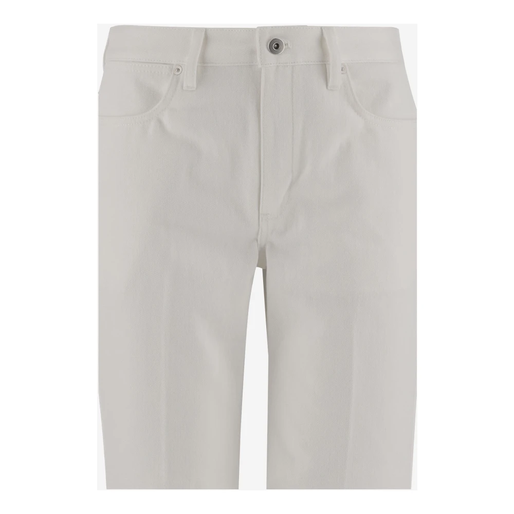 Jil Sander Flare Denim Jeans White Dames