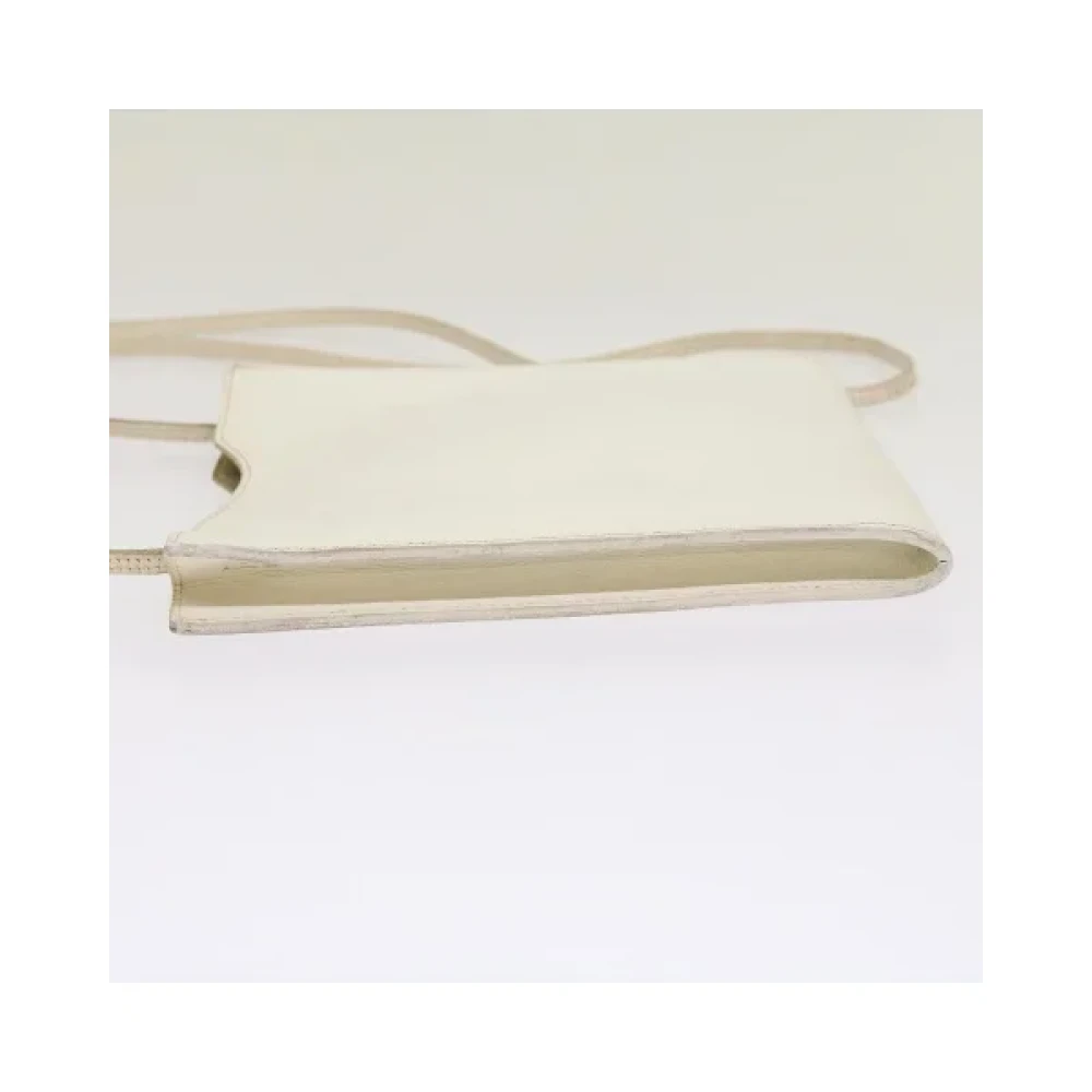 Hermès Vintage Pre-owned Leather shoulder-bags White Dames