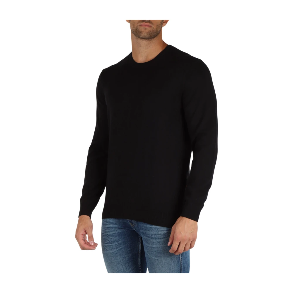 Replay Premium Katoenen Crewneck Sweater Black Heren