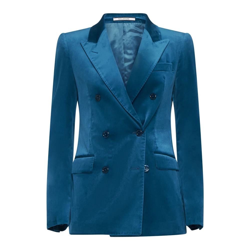 Tagliatore Blauwe Jassen voor Mannen Blue Dames