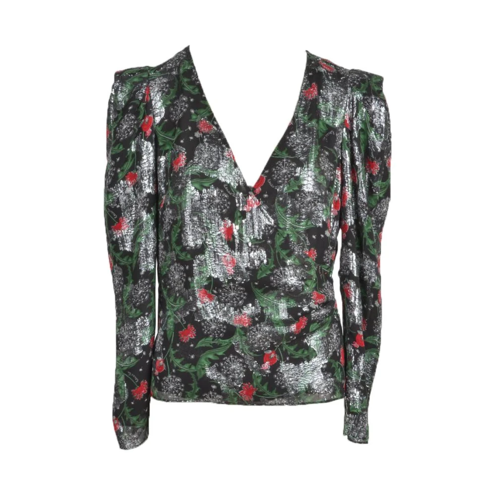 Patrizia Pepe Multicolor Floral Print Blouse