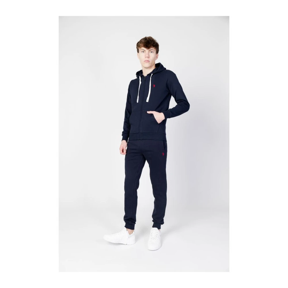 U.s. Polo Assn. Blauwe katoenen hoodie Blue Heren