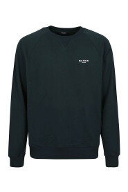 Flock Sweatshirt con Firma in Velluto
