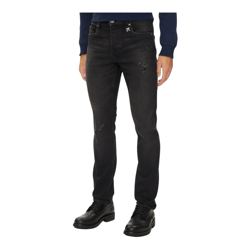 John Richmond Heren Riven Jeans Gray Heren