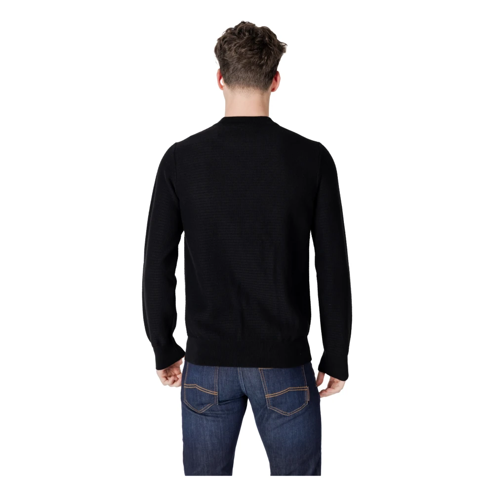 Hugo Boss Mannen Gebreide Kleding Collectie voor Herfst Winter Black Heren
