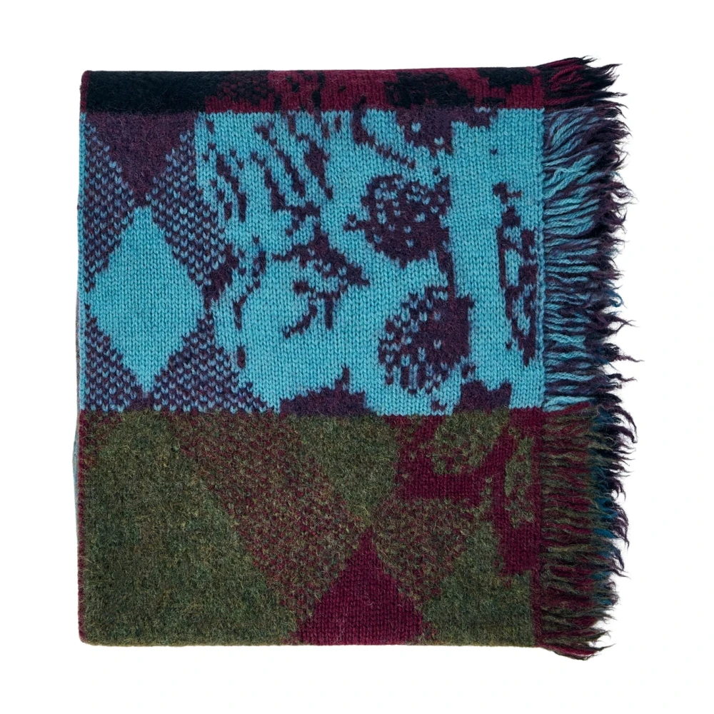 Dries Van Noten Mati Wool Scarf - Man Scarves Purple One Size - Immagine 3