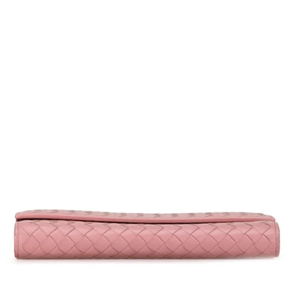 Bottega Veneta Vintage Pre-owned Leather wallets Pink Dames