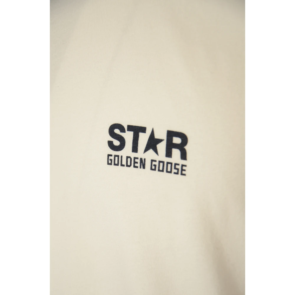 Golden Goose Star Regular T-shirt met Logo White Heren