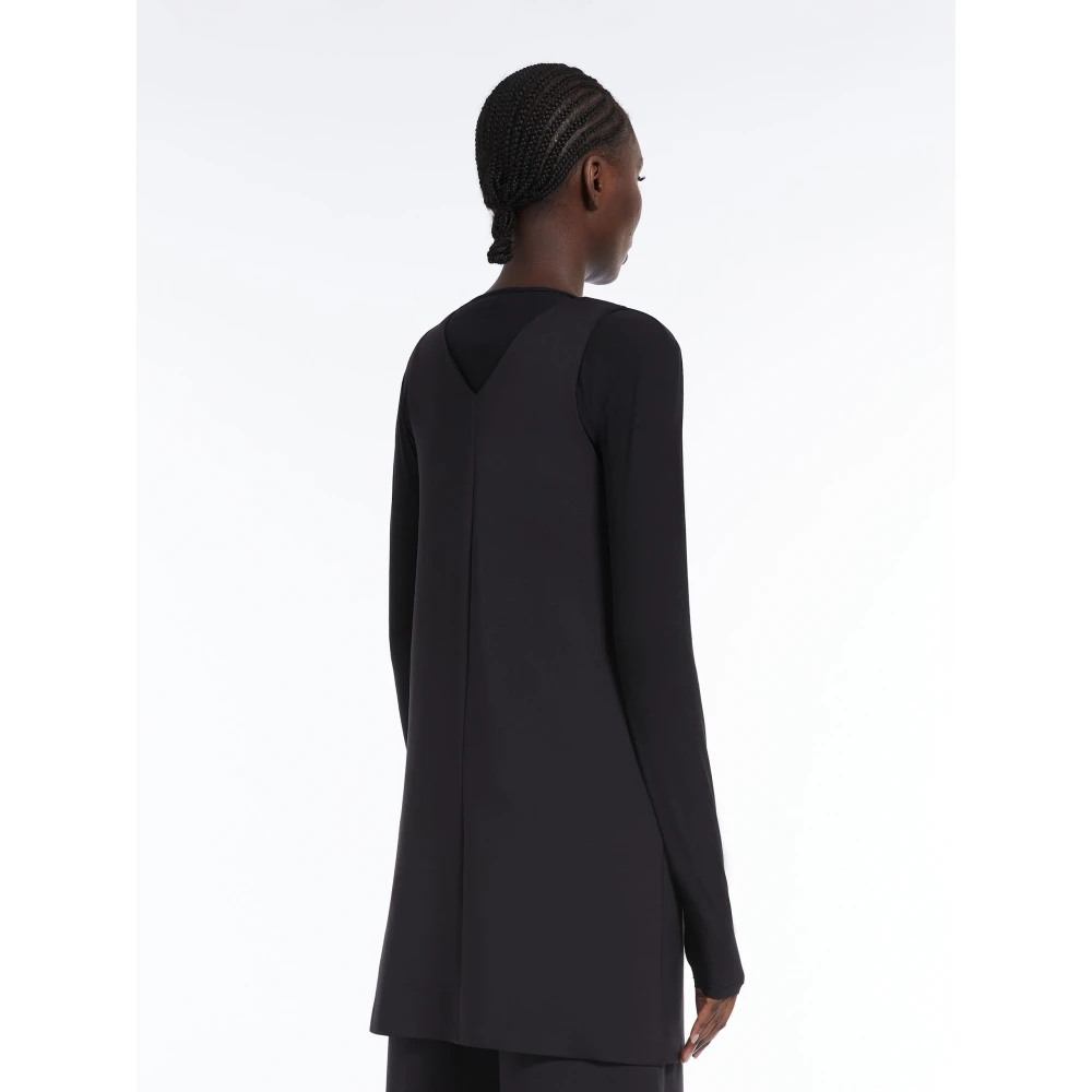 Max Mara Zwarte Easywear Jurk Chopin Black Dames