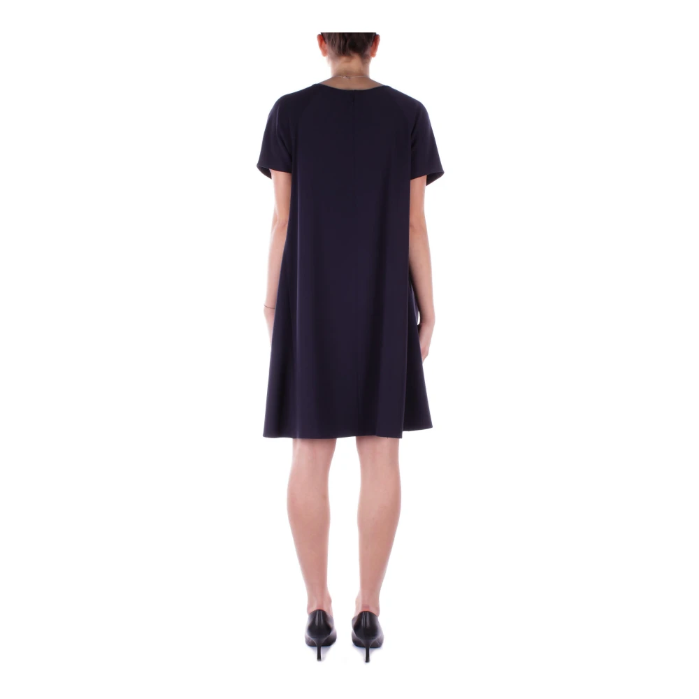 Emporio Armani Blauwe Jurk met Rits Achteraan Blue Dames