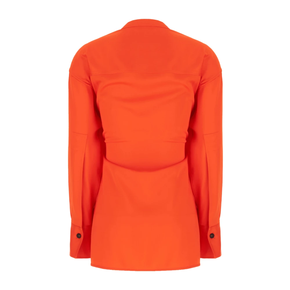 Salvatore Ferragamo Stijlvolle Overhemden Collectie Orange Dames