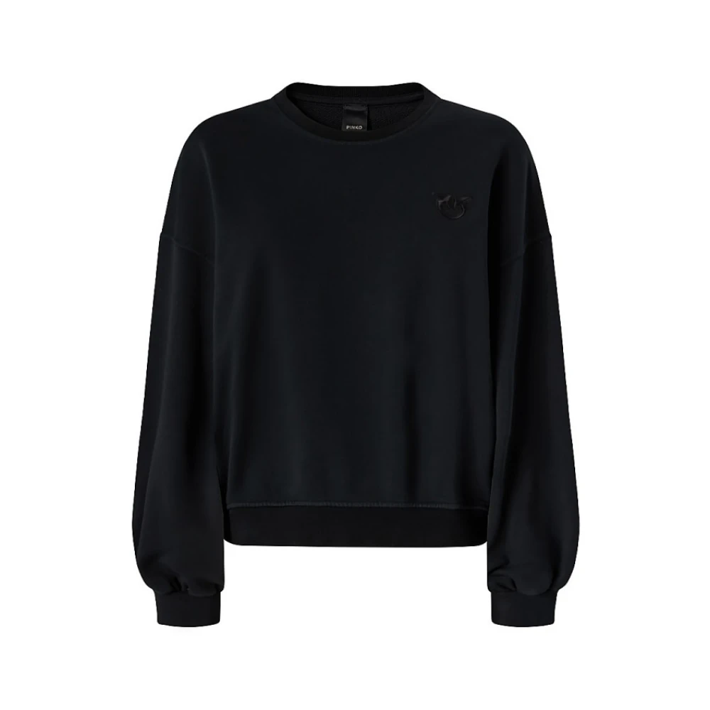 Pinko Women's Black Sweatshirts, L, Maliardo Sweatshirt