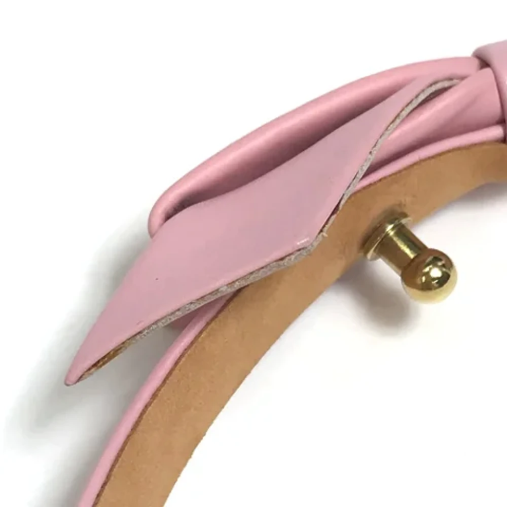 Louis Vuitton Vintage Pre-owned Leather belts Pink Dames