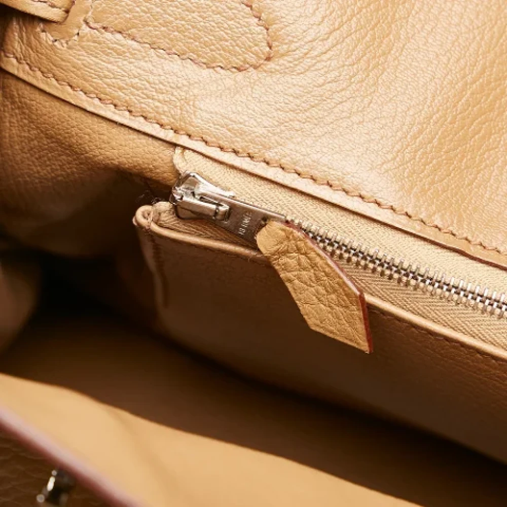 Hermès Vintage Pre-owned Fabric handbags Brown Dames