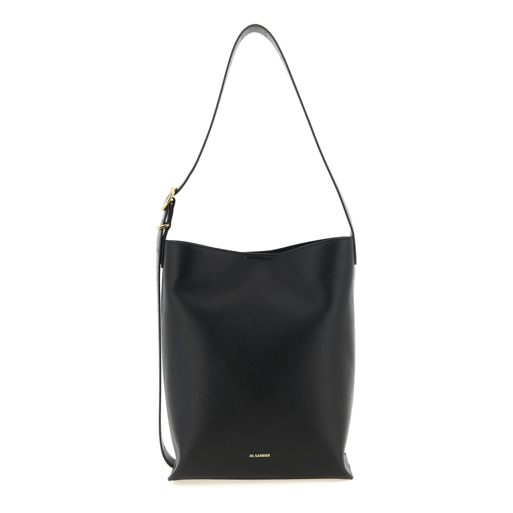 Jil Sander Cannolo Tote - Female - Shopping Bags - Black - One Size - Bags