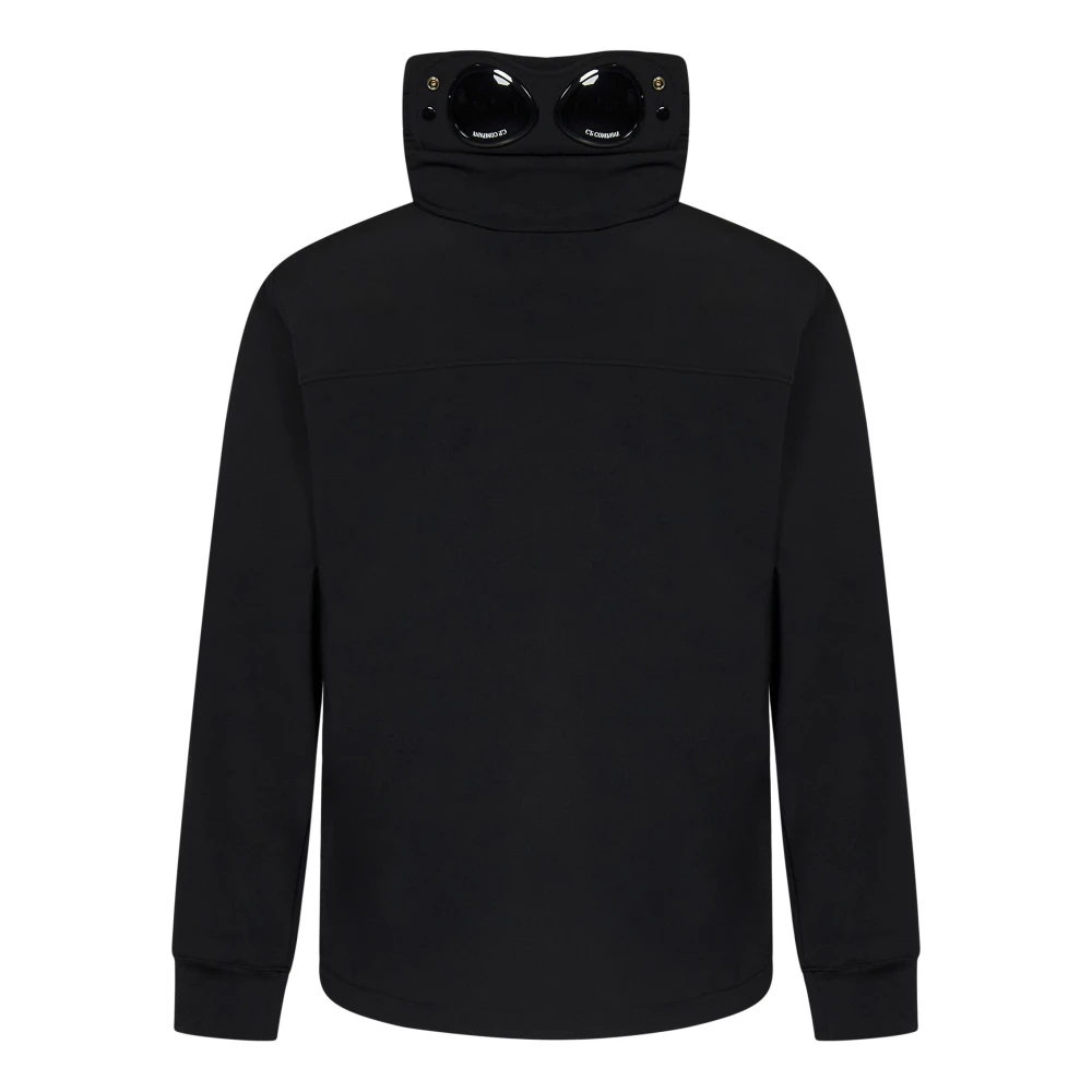 C.P. Company Zwarte Jassen met Google Hood Black Heren
