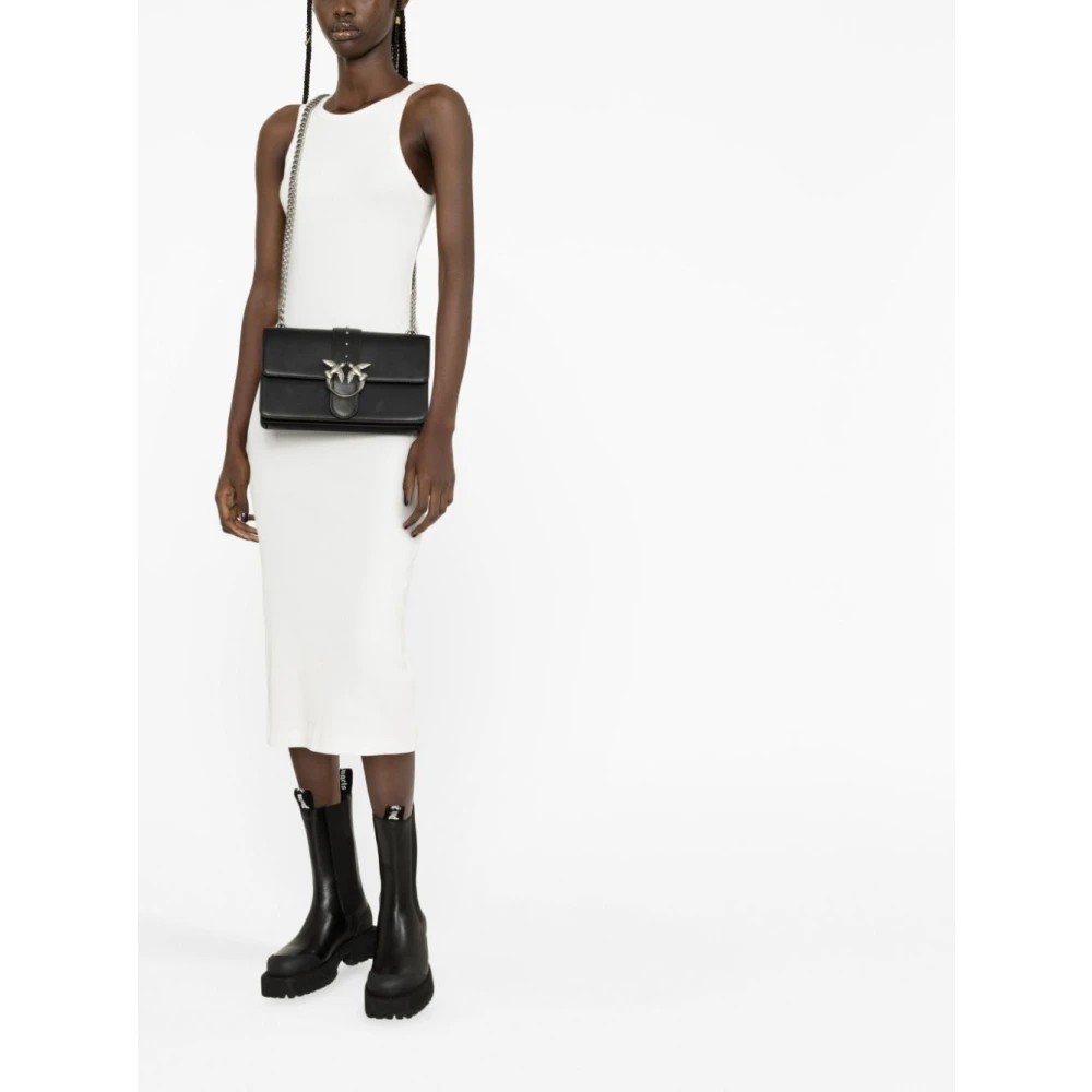 pinko Love One Classic Cross-body Tas Black Dames