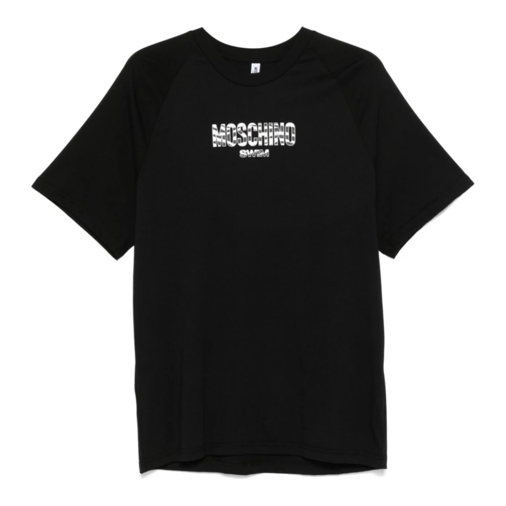 Moschino Heren Swim T-shirt Black Heren