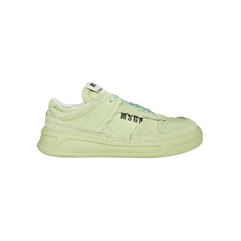 Msgm Casual ronde neus sneakers Heren Schoenen Groen