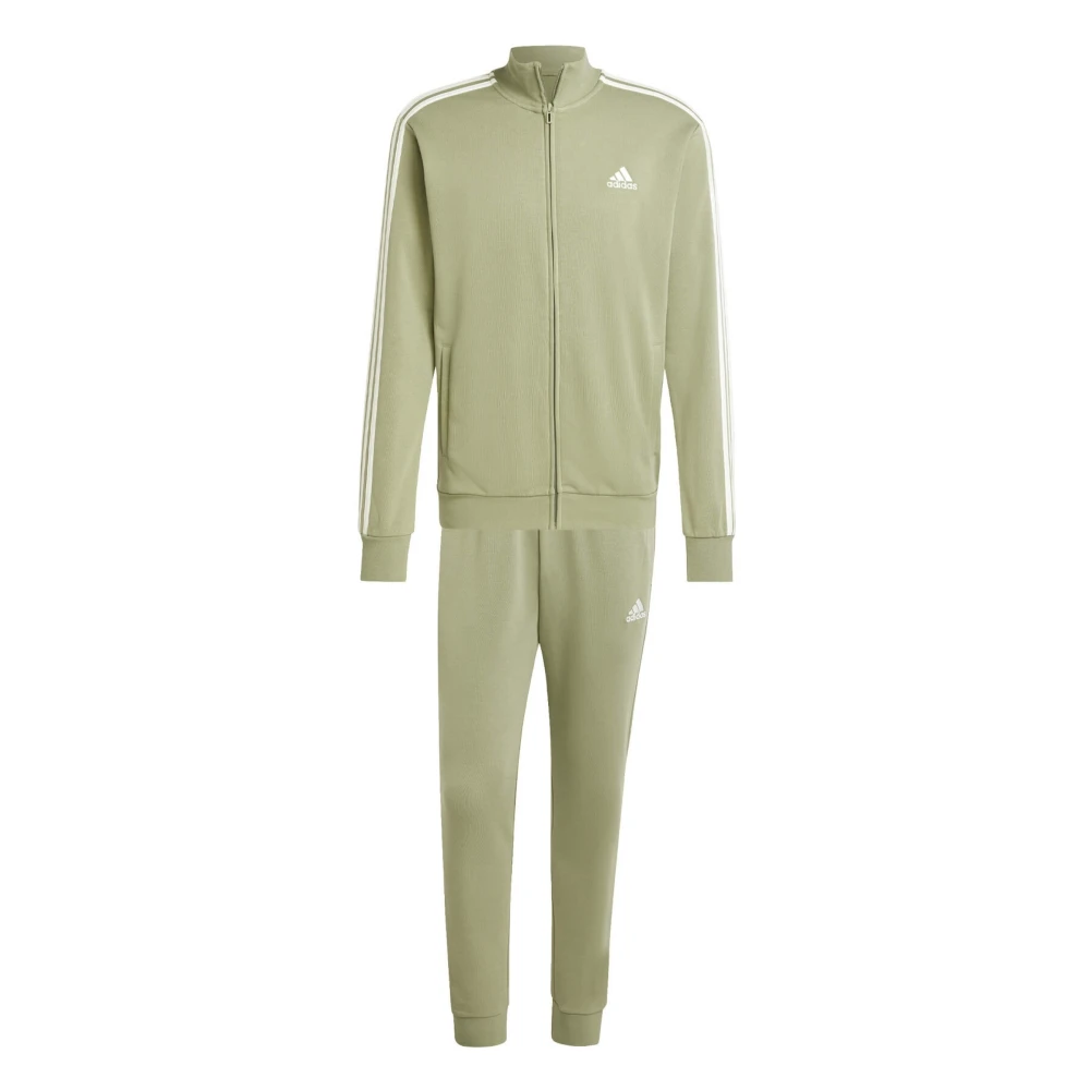 Adidas Tracksuit Basic 3-Stripes Compleet Tracksuit Green Heren