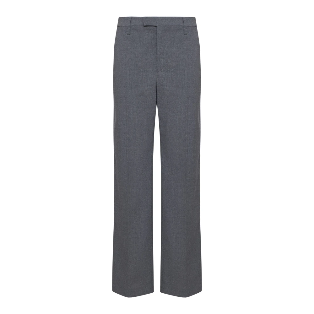 BRUNELLO CUCINELLI Gestreepte Wol Maatwerk Broek Gray Dames