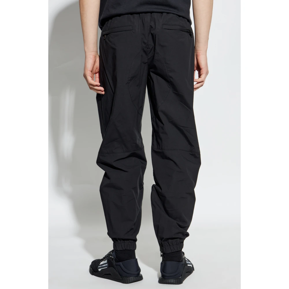 Dolce & Gabbana Broek met ingenaaid ritsen in de benen Black Heren