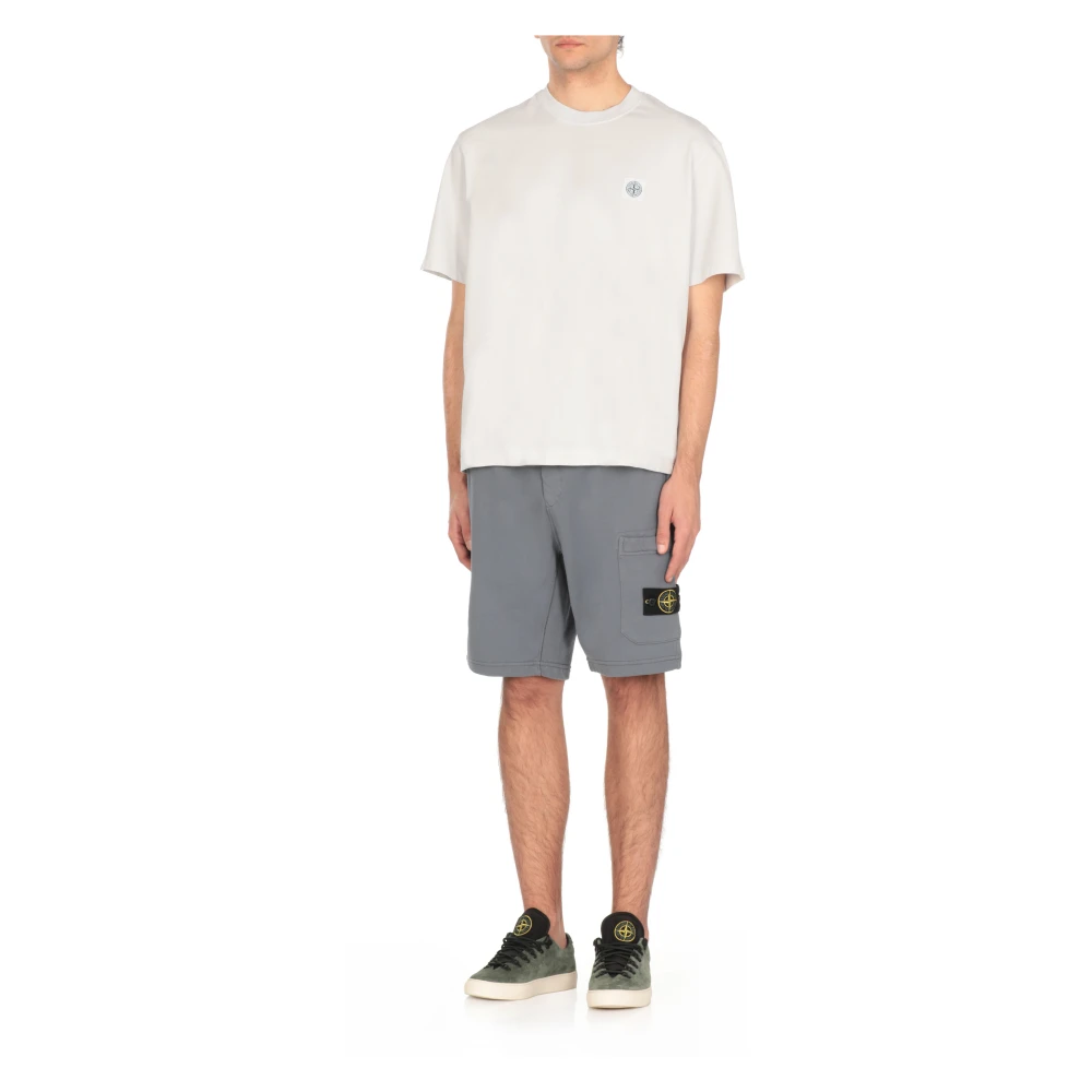 Stone Island Lichtblauw T-shirt en Polo Blue Heren