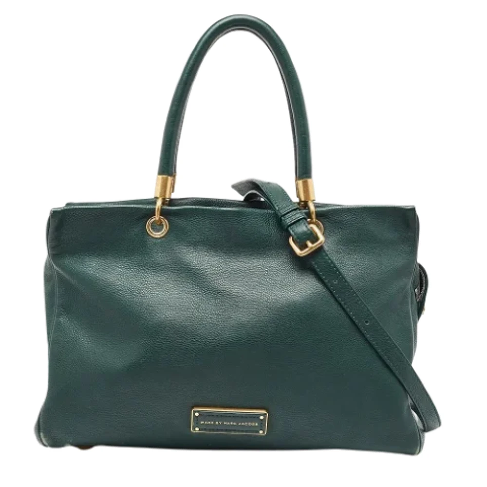 Marc Jacobs Pre-owned Leather totes Green Dames