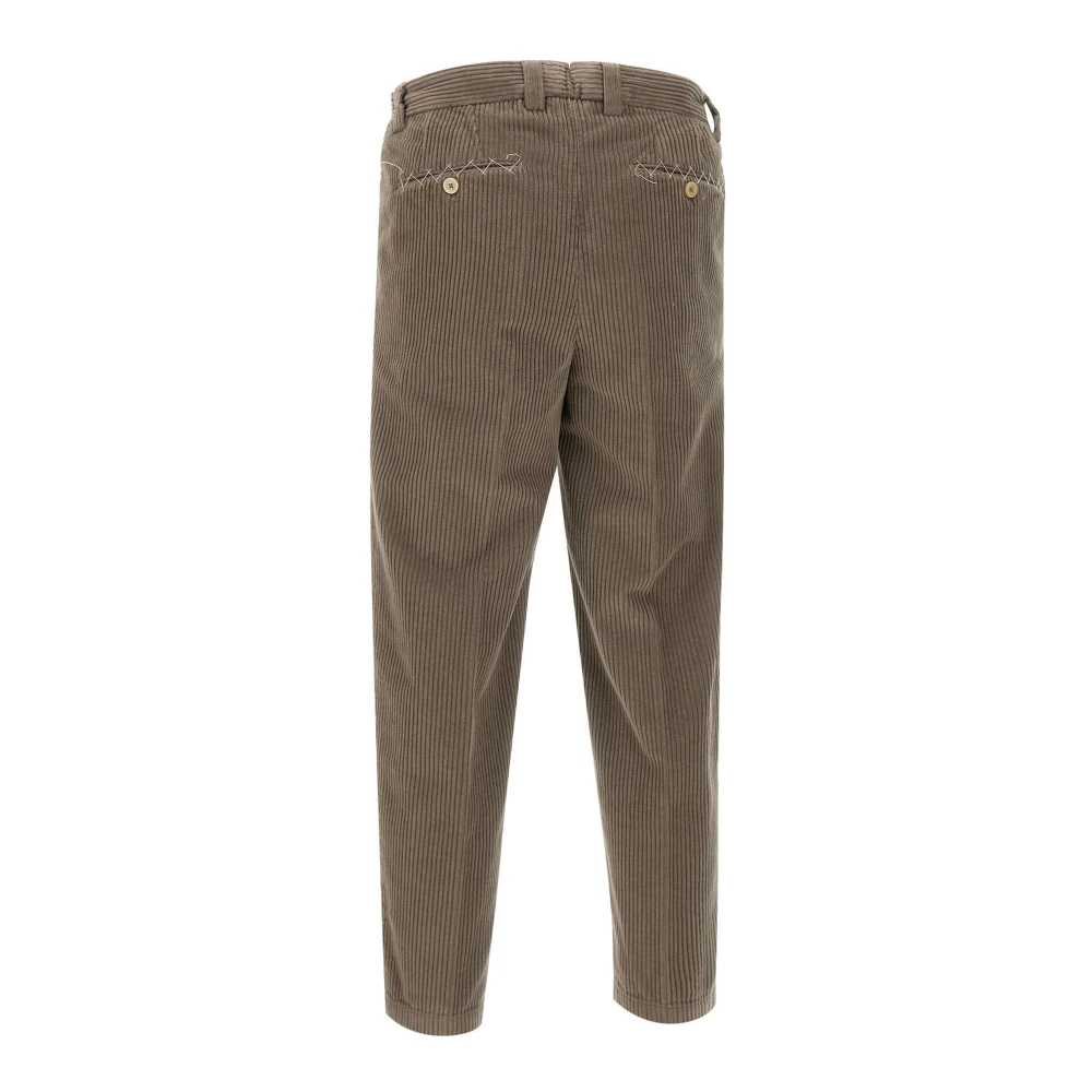 Briglia Ribfluwelen Broek Grijs Gray Heren