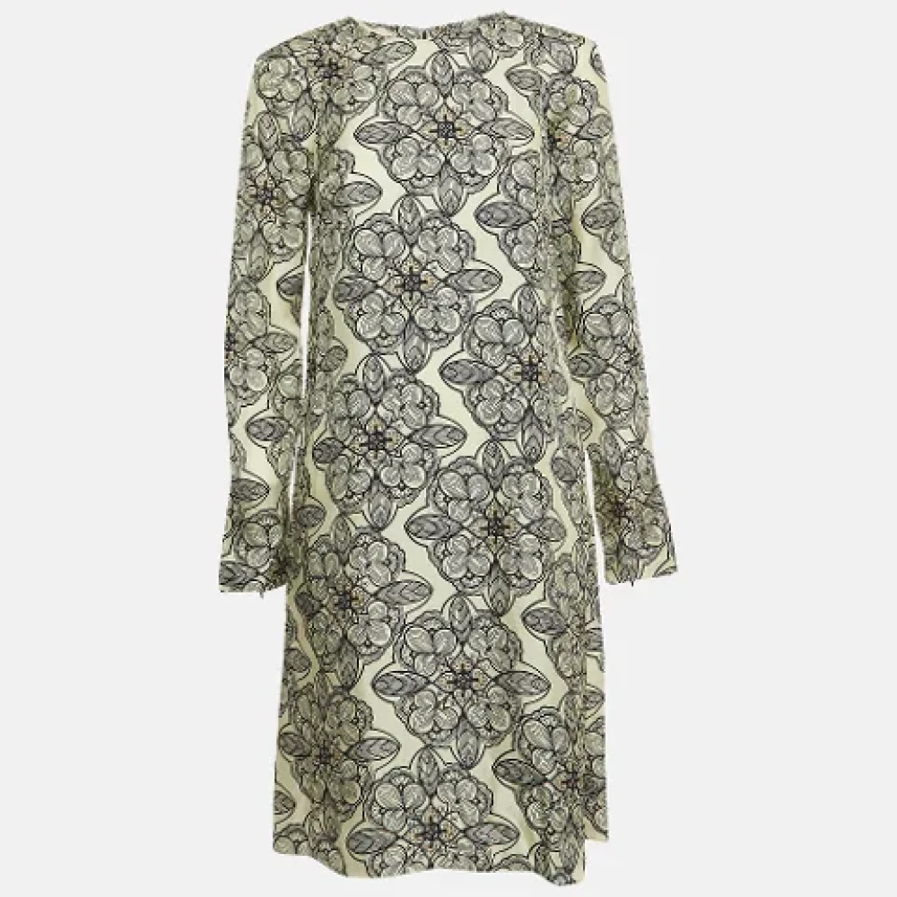 Marni Pre-owned Silk dresses Beige Dames