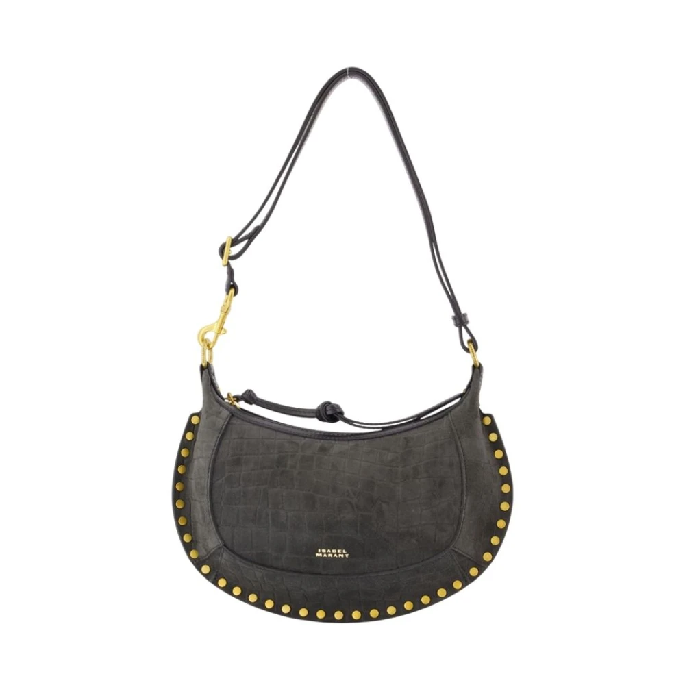 Isabel Marant Black Shoulder Bags, Female, One Size, Oskan Moon Shoulder Bag