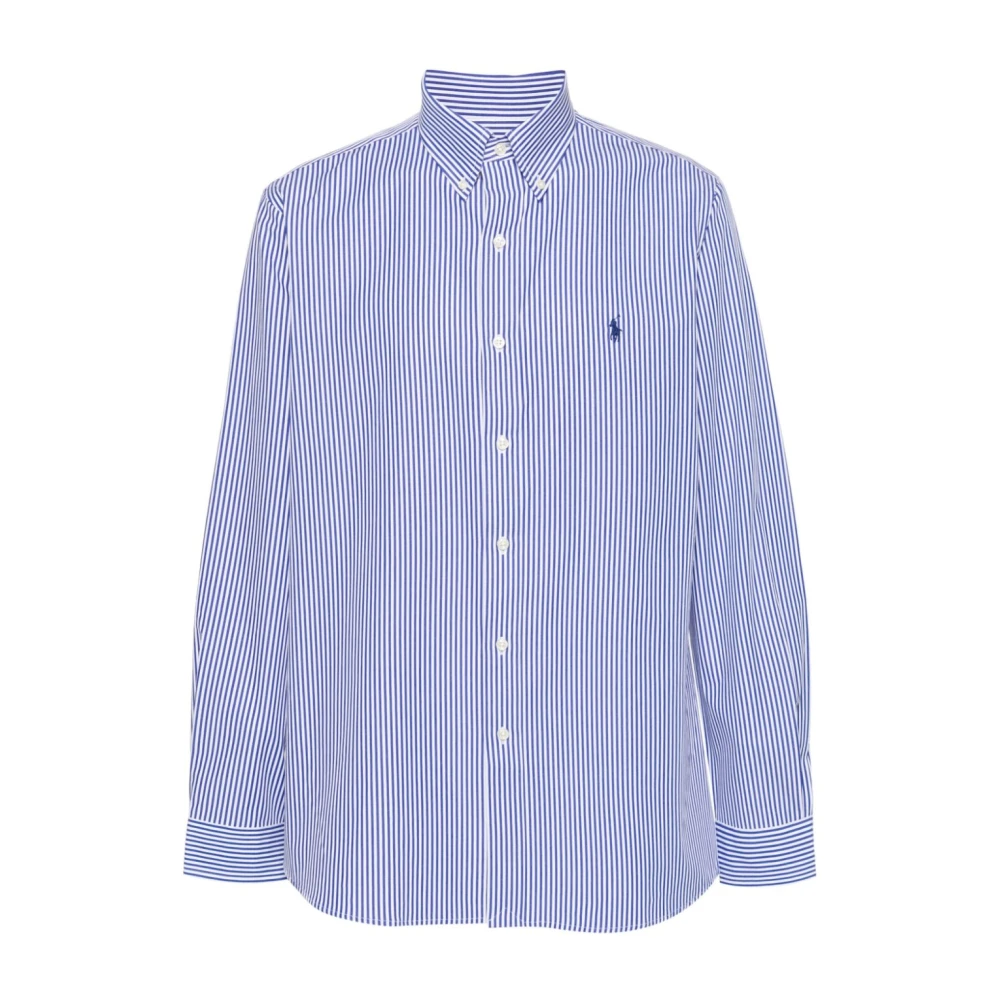 Ralph Lauren Vertical gestreept overhemd met knopen Blue Heren
