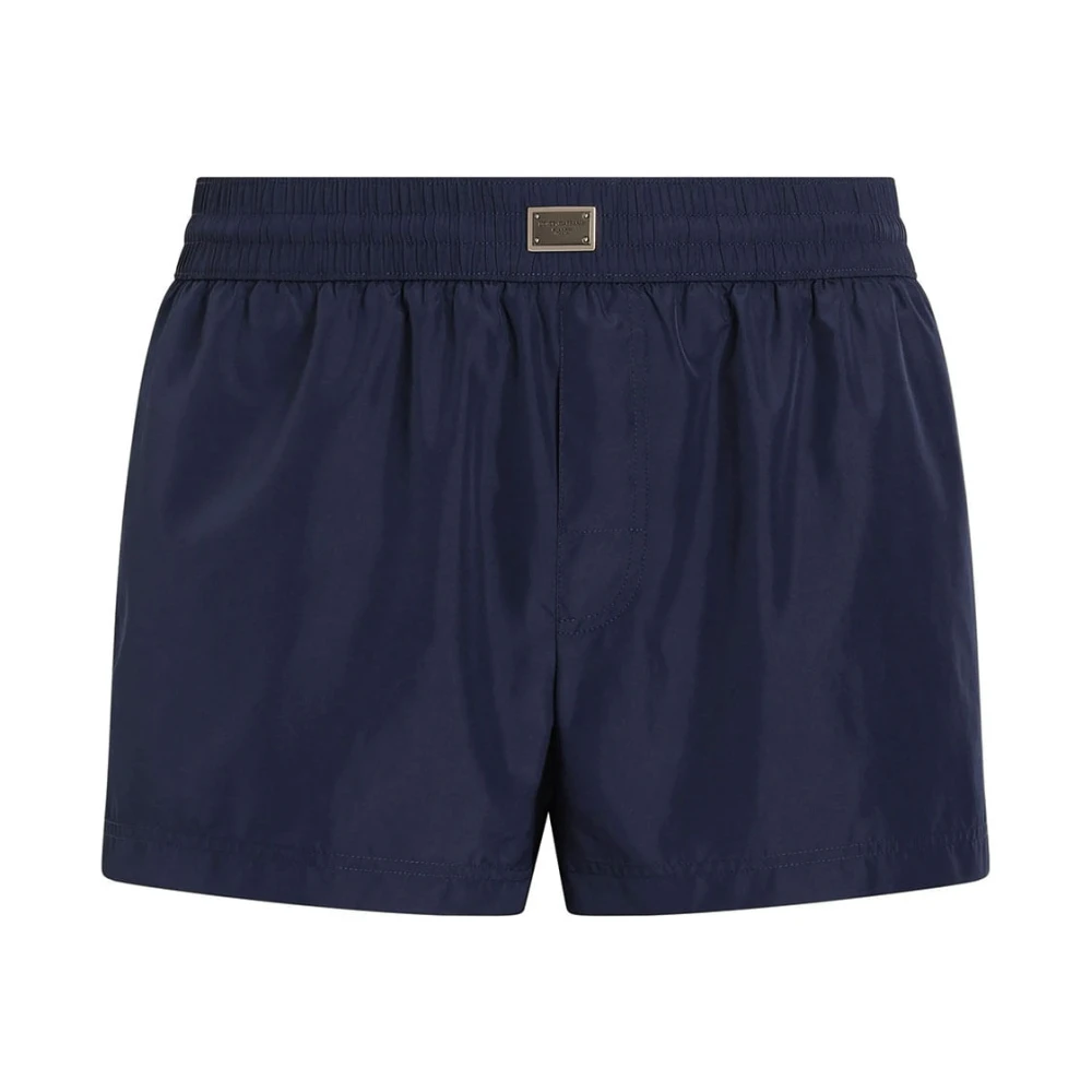 Dolce & Gabbana Men's Blue Swim Trunks In Modern Style - Beachwear - Xl - Swimwear