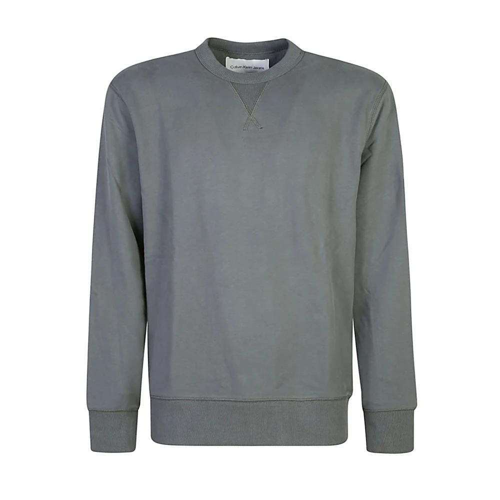 Calvin Klein Jeans Grijze Sweater Collectie Gray Heren
