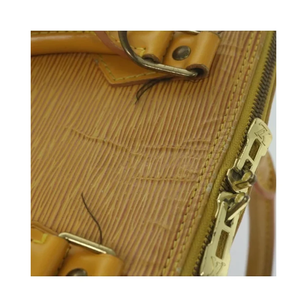 Louis Vuitton Vintage Pre-owned Leather handbags Beige Dames