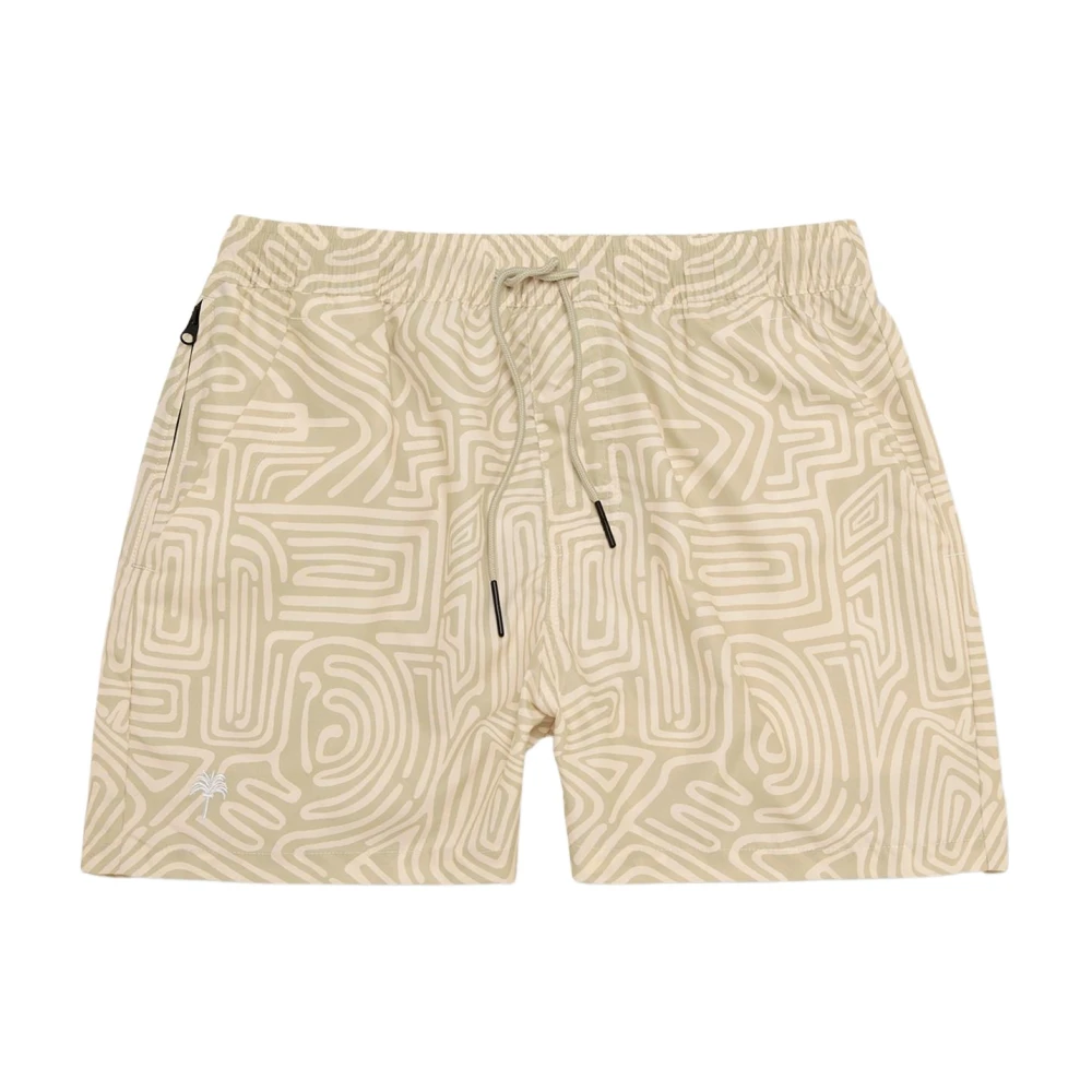 Oas, Badkläder, Herr, S, Polyester, Kräm Labyrint Simshorts