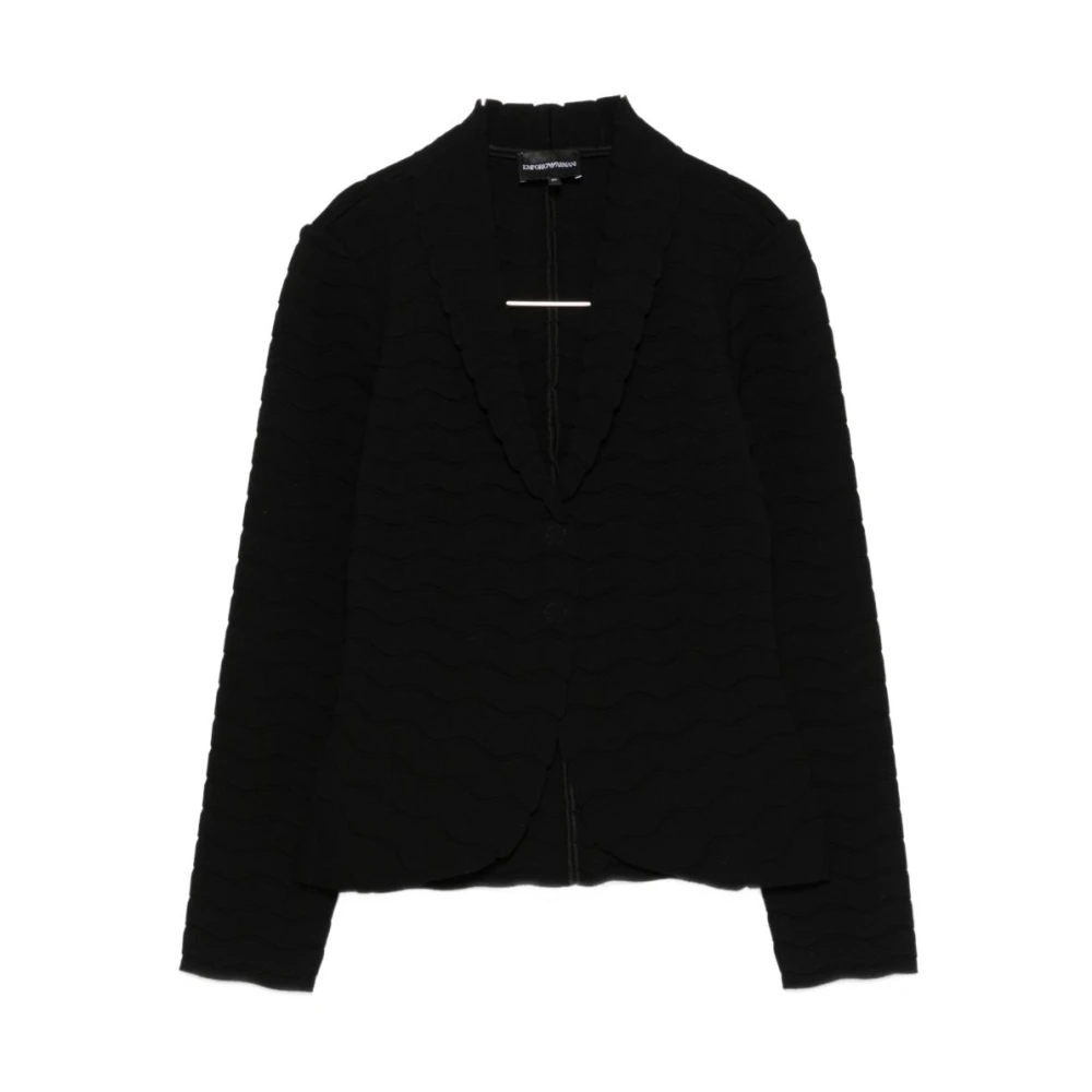 Emporio Armani Mujer Negro - Blazer Texturizado - Jackets - 2XS