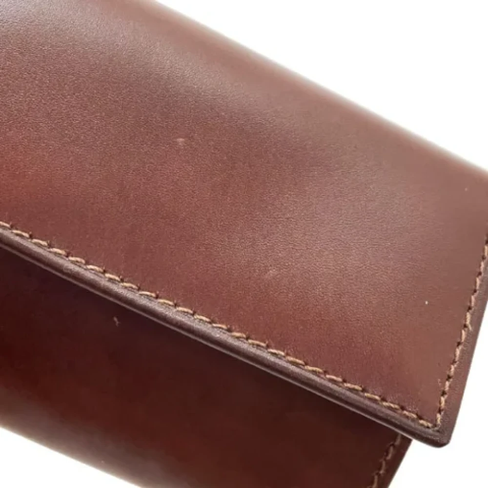 Salvatore Ferragamo Pre-owned Leather wallets Brown Dames